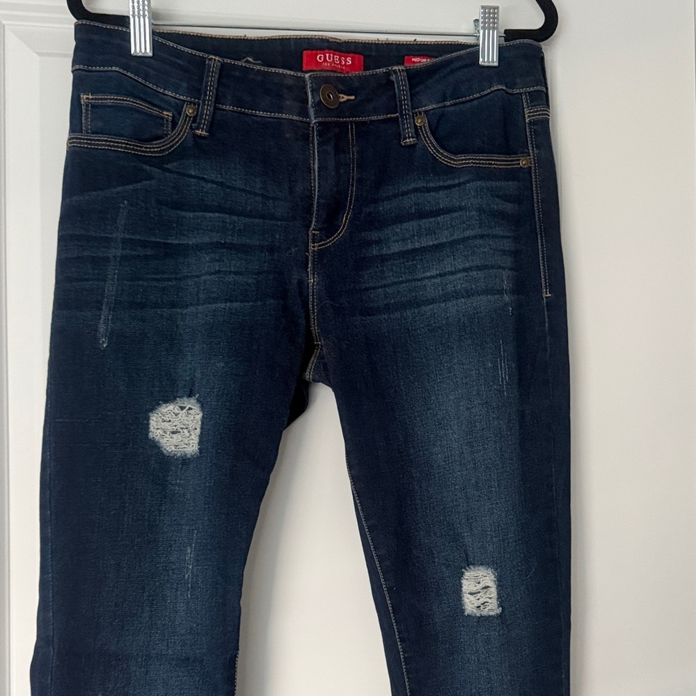 Guess Women's Dark Blue Skinny Jeans